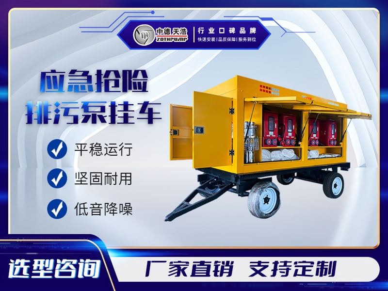 應(yīng)急搶險排澇掛車
