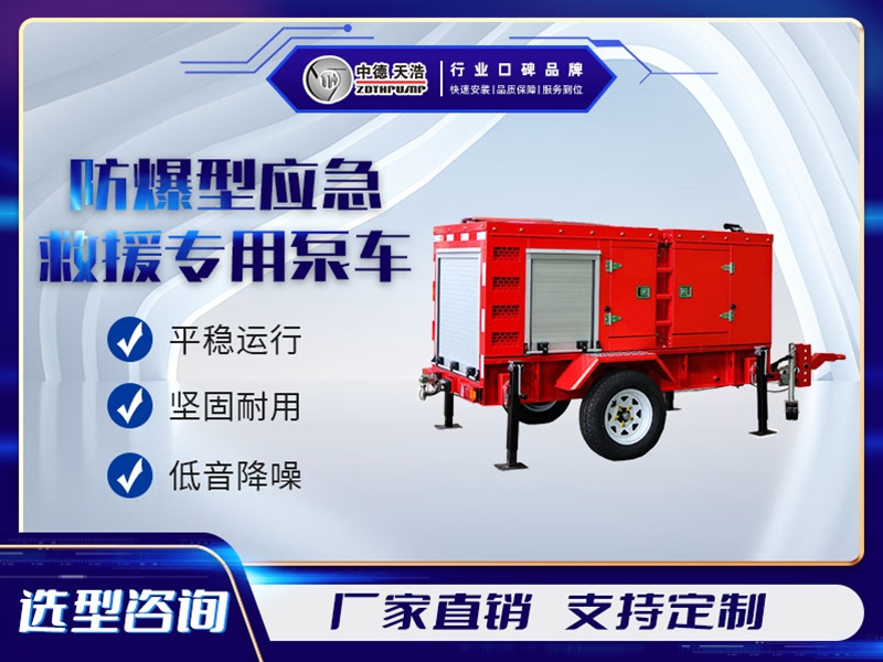 防爆型應(yīng)急救援專用泵車